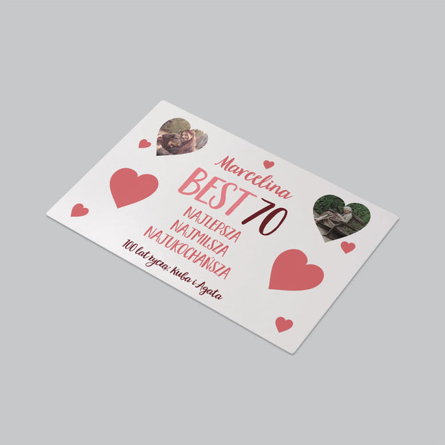 Fotokolaż: Best 70 - Podkładka Na Biurko