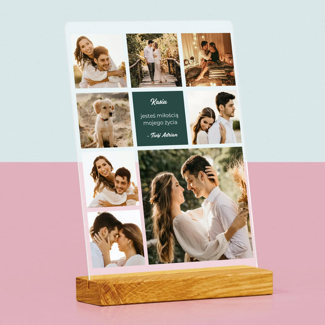 Fotokolaż: Miłosny - Wydruk Na Szkle Akrylowym