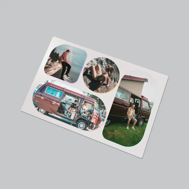 Fotokolaż: Kształty - Podkładka Na Biurko