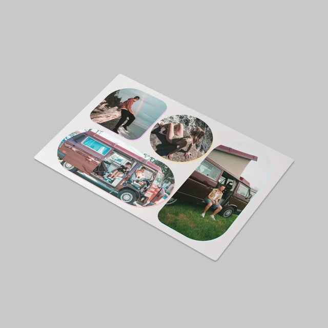 Fotokolaż: Kształty - Podkładka Na Biurko