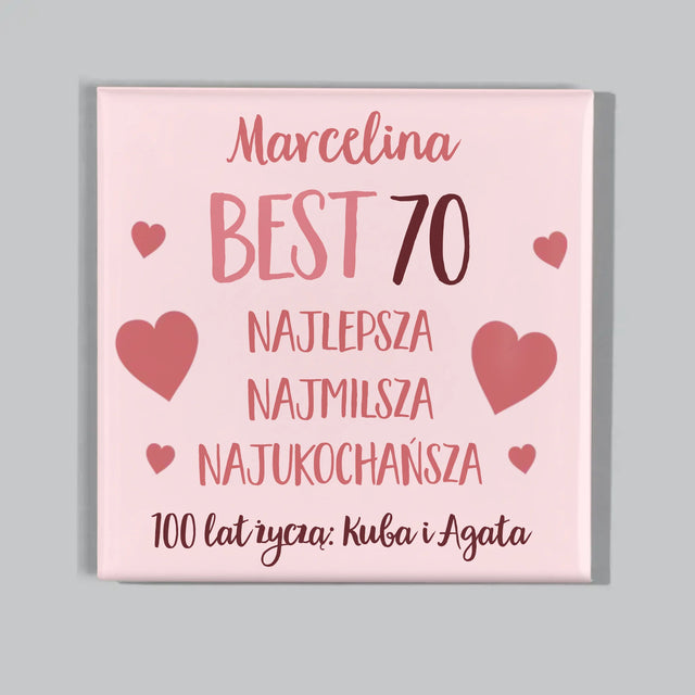 Fotokolaż: Best 70 - Zestaw Magnesów