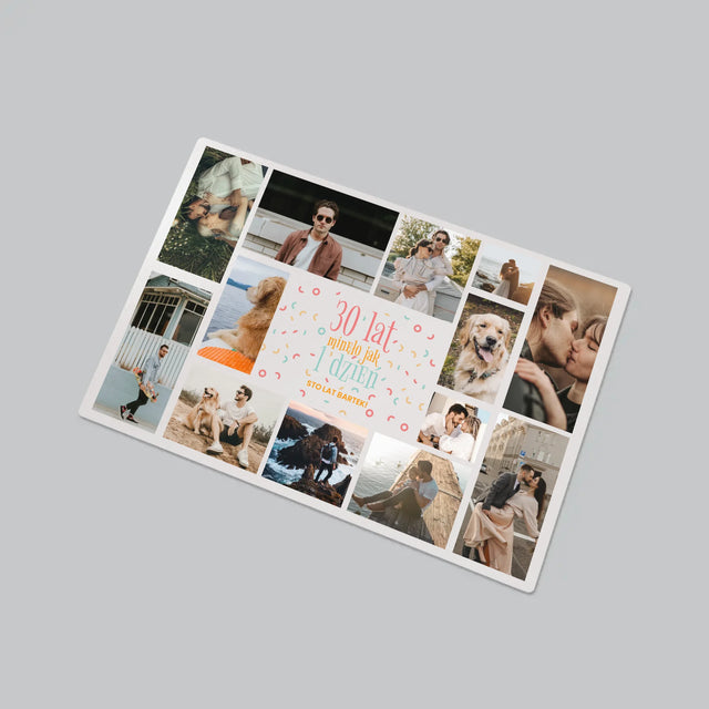 Fotokolaż: 30 Lat Minęło - Podkładka Na Biurko