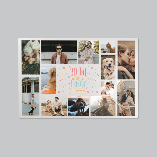 Fotokolaż: 30 Lat Minęło - Podkładka Na Biurko