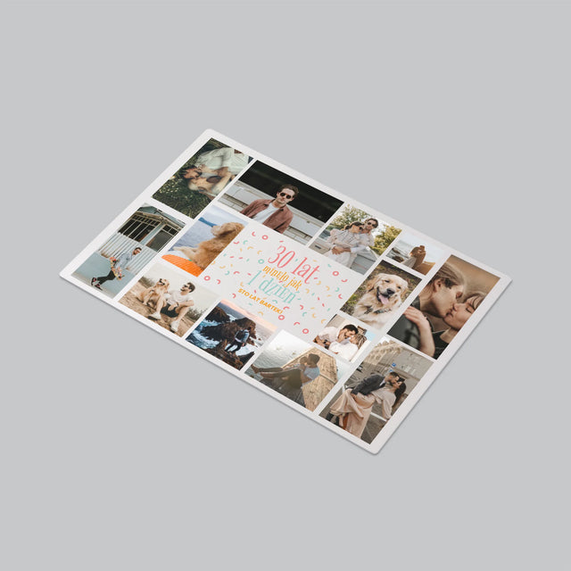 Fotokolaż: 30 Lat Minęło - Podkładka Na Biurko