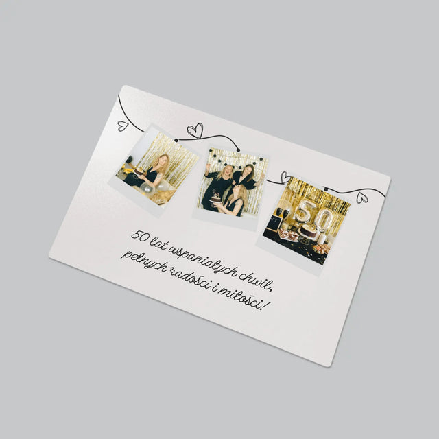 Fotokolaż: 50 Lat Wspaniałych Chwil - Podkładka Na Biurko