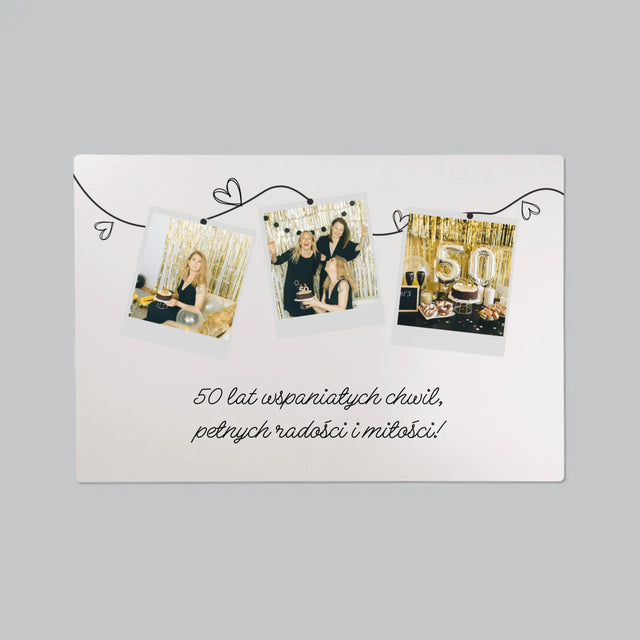 Fotokolaż: 50 Lat Wspaniałych Chwil - Podkładka Na Biurko