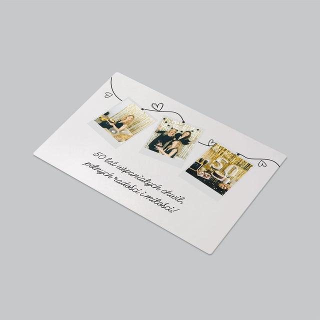 Fotokolaż: 50 Lat Wspaniałych Chwil - Podkładka Na Biurko