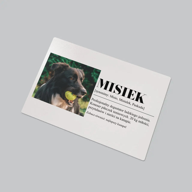 Zdjęcie i Podpis: Pupil Definicja - Podkładka Na Biurko