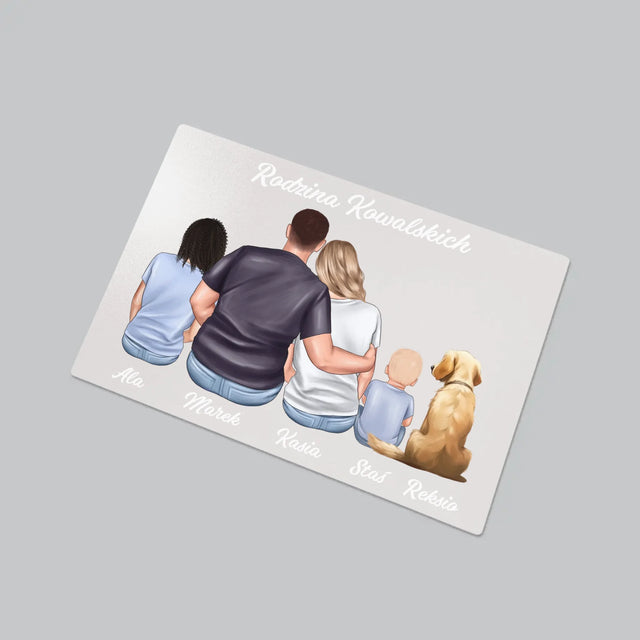 Kreator Postaci: Portret Rodzinny - Podkładka Na Biurko