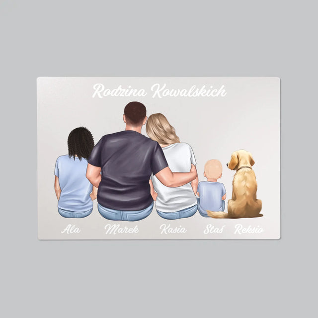 Kreator Postaci: Portret Rodzinny - Podkładka Na Biurko
