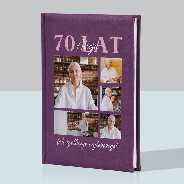 Fotokolaż: 70 Lat Wszystkiego Najlepszego - Notes Książkowy