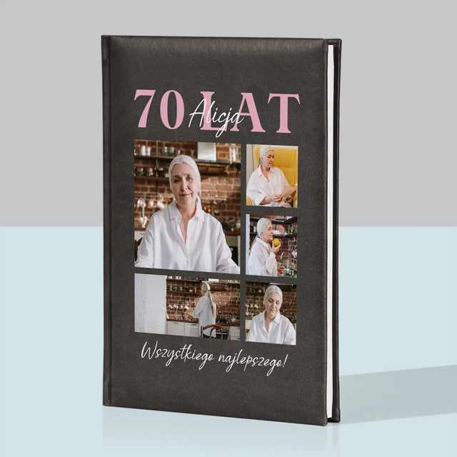 Fotokolaż: 70 Lat Wszystkiego Najlepszego - Notes Książkowy