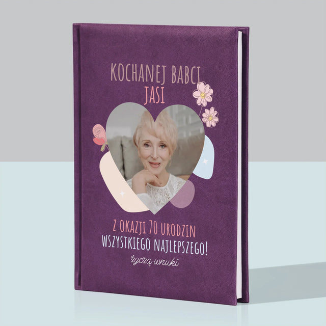 Zdjęcie I Podpis: Kochanej Babci z Okazji Urodzin - Notes Książkowy