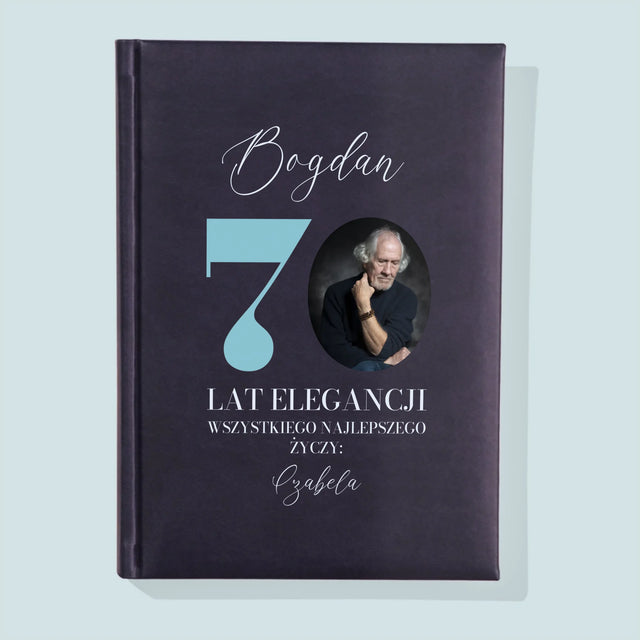 Zdjęcie I Podpis: 70 Lat Elegancji - Notes Książkowy