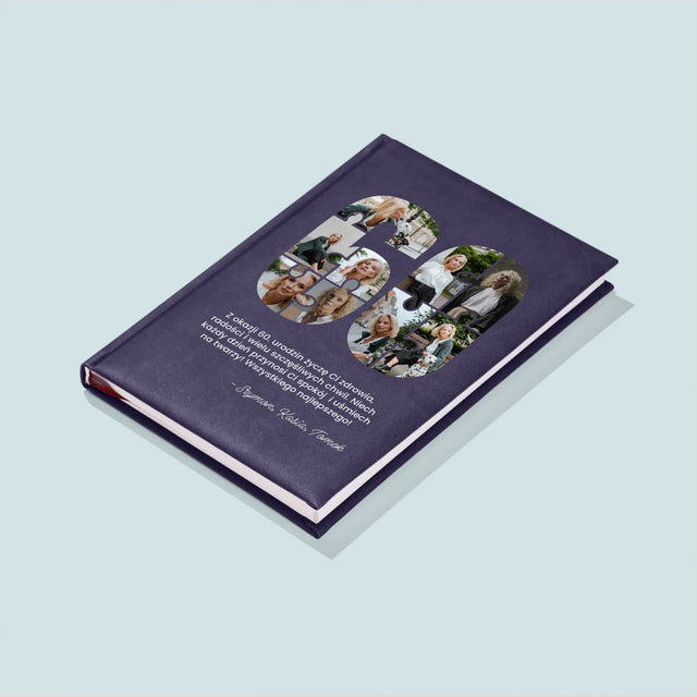 Kształt Ze Zdjęć: 60 Urodziny Puzzle - Notes Książkowy