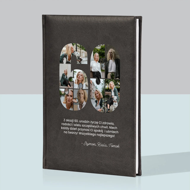 Kształt Ze Zdjęć: 60 Urodziny Puzzle - Notes Książkowy