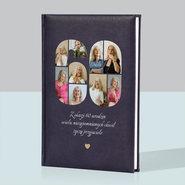 Kształt Ze Zdjęć: 60 Urodziny Życzenia - Notes Książkowy