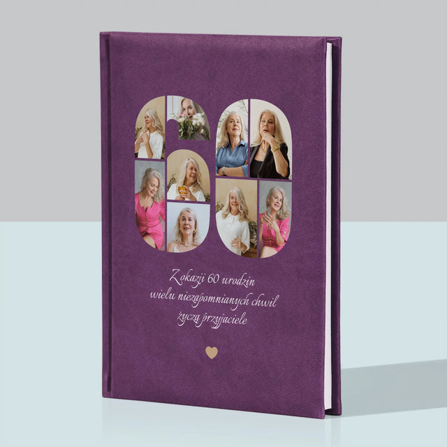 Kształt Ze Zdjęć: 60 Urodziny Życzenia - Notes Książkowy