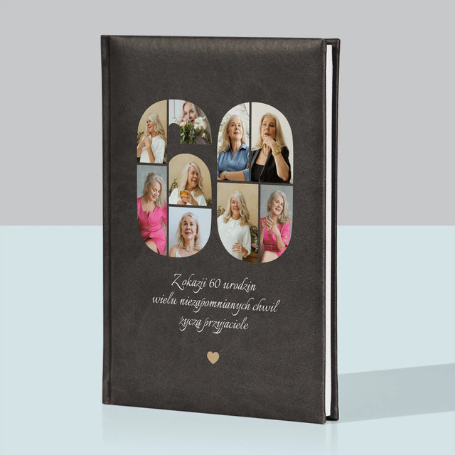 Kształt Ze Zdjęć: 60 Urodziny Życzenia - Notes Książkowy