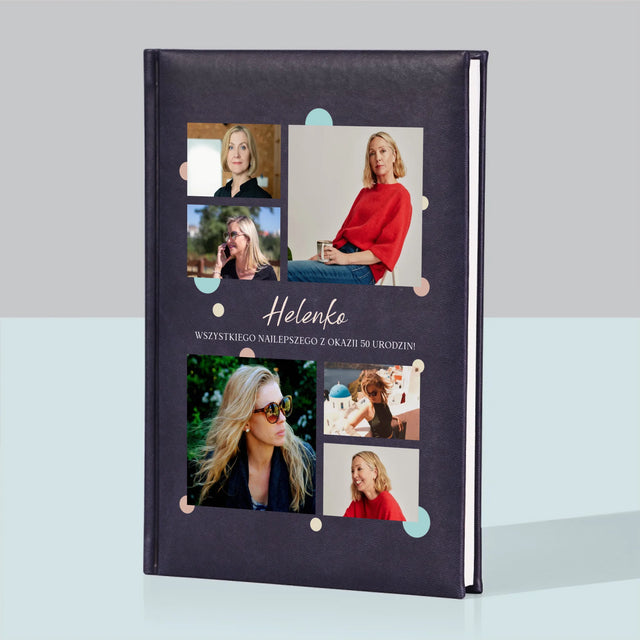 Fotokolaż: Wszystkiego Najlepszego Z Okazji 50 Urodzin - Notes Książkowy