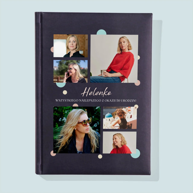 Fotokolaż: Wszystkiego Najlepszego Z Okazji 50 Urodzin - Notes Książkowy