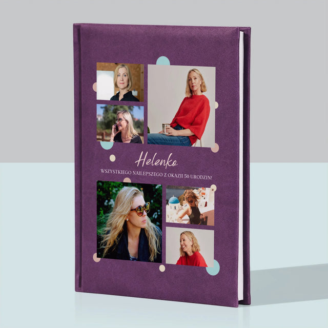 Fotokolaż: Wszystkiego Najlepszego Z Okazji 50 Urodzin - Notes Książkowy