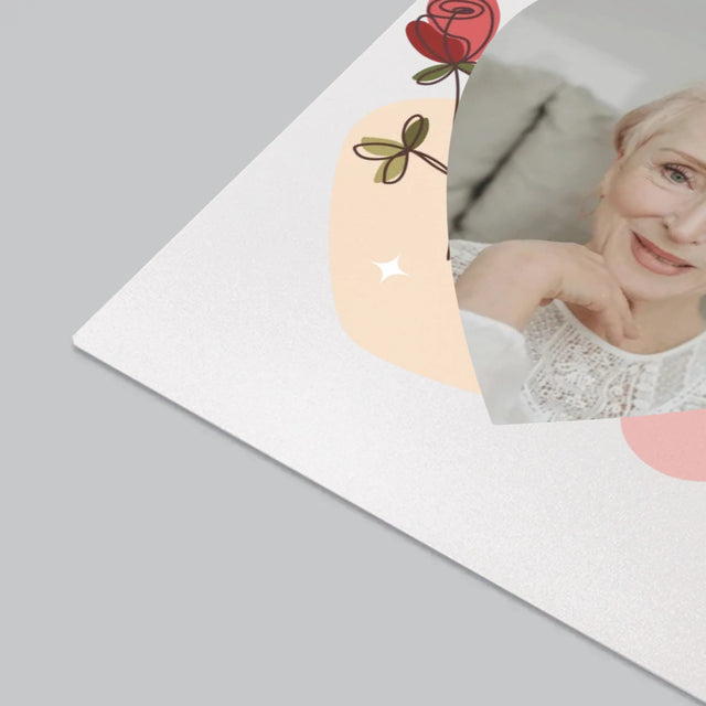 Zdjęcie I Podpis: Kochanej Babci z Okazji Urodzin - Podkładka Na Biurko