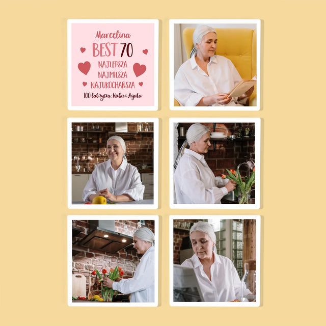 Fotokolaż: Best 70 - Podkładki Pod Kubki