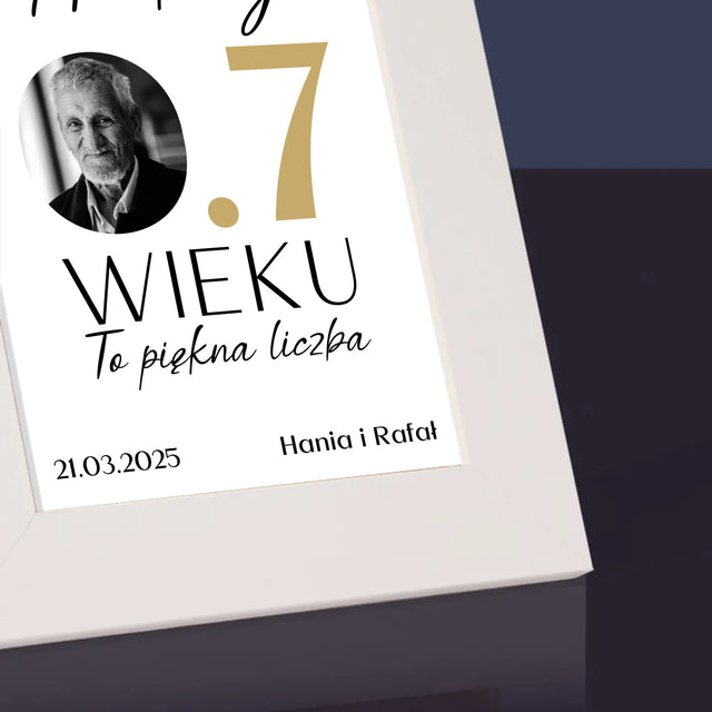 Zdjęcie I Podpis: 0.7 Wieku - Ramka Na Zdjęcie