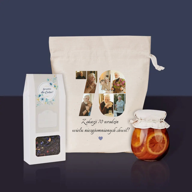 Kształt Ze Zdjęć: 70 Urodziny Życzenia - Herbata w Woreczku