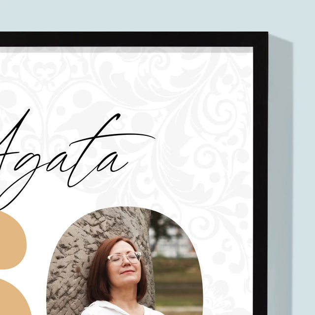 Zdjęcie i Podpis: 60 Lat z Klasą - Wydruk Obramowany