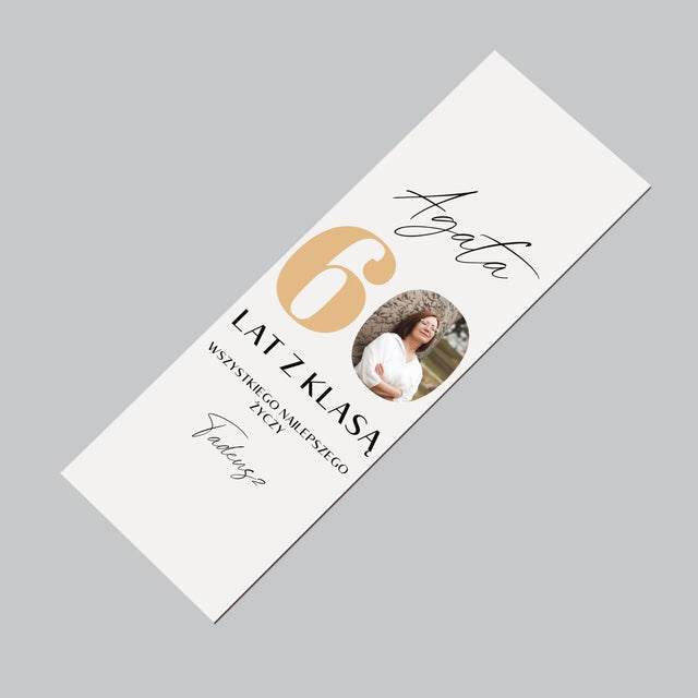 Zdjęcie i Podpis: 60 Lat z Klasą - Magnes Na Lodówkę