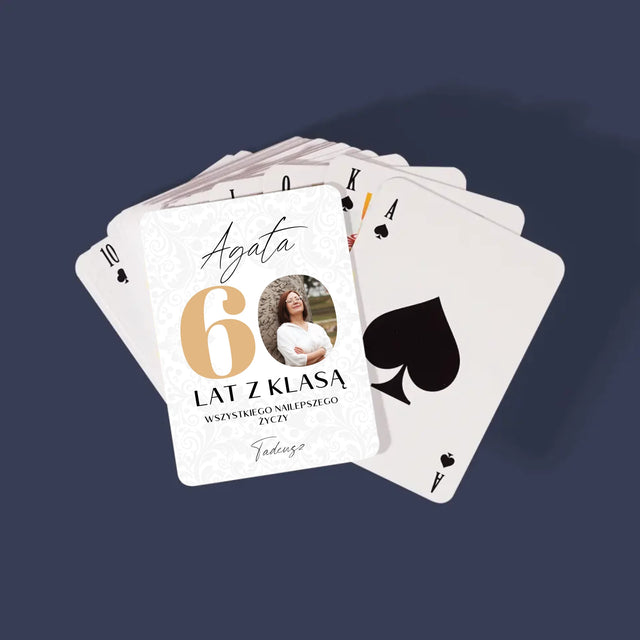 Zdjęcie i Podpis: 60 Lat z Klasą - Karty Do Gry