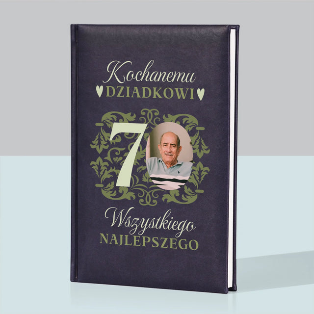 Zdjęcie I Podpis: Kochanemu Dziadkowi Wszystkiego Najlepszego - Notes Książkowy