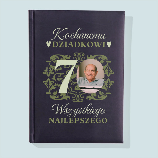 Zdjęcie I Podpis: Kochanemu Dziadkowi Wszystkiego Najlepszego - Notes Książkowy