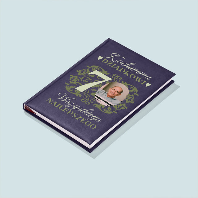 Zdjęcie I Podpis: Kochanemu Dziadkowi Wszystkiego Najlepszego - Notes Książkowy