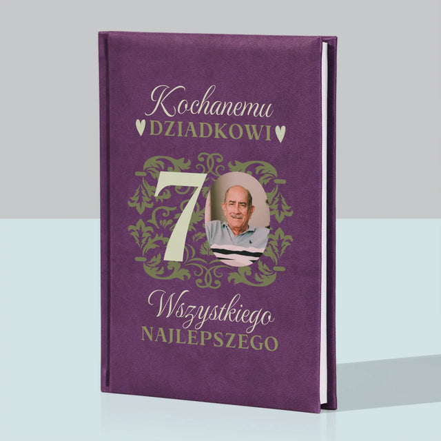 Zdjęcie I Podpis: Kochanemu Dziadkowi Wszystkiego Najlepszego - Notes Książkowy