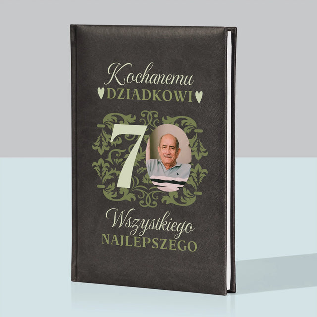 Zdjęcie I Podpis: Kochanemu Dziadkowi Wszystkiego Najlepszego - Notes Książkowy