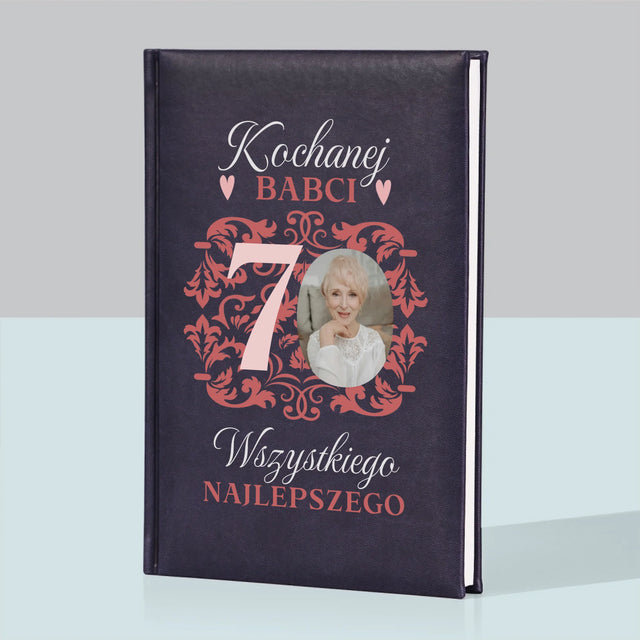 Zdjęcie I Podpis: Kochanej Babci Wszystkiego Najlepszego - Notes Książkowy