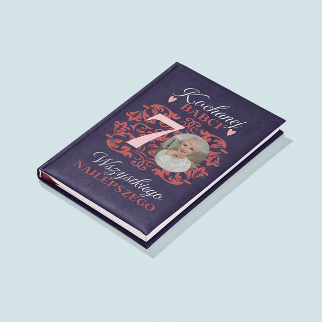 Zdjęcie I Podpis: Kochanej Babci Wszystkiego Najlepszego - Notes Książkowy