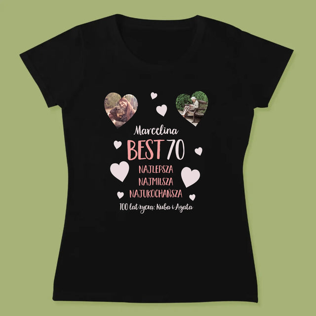 Fotokolaż: Best 70 - Koszulka Damska