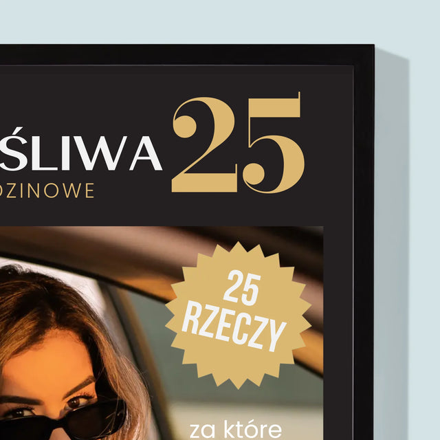 Okładka Magazynu: Szczęśliwa 25 - Wydruk Obramowany