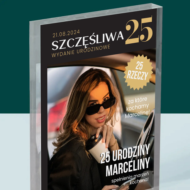 Okładka Magazynu: Szczęśliwa 25 - Blok Akrylowy