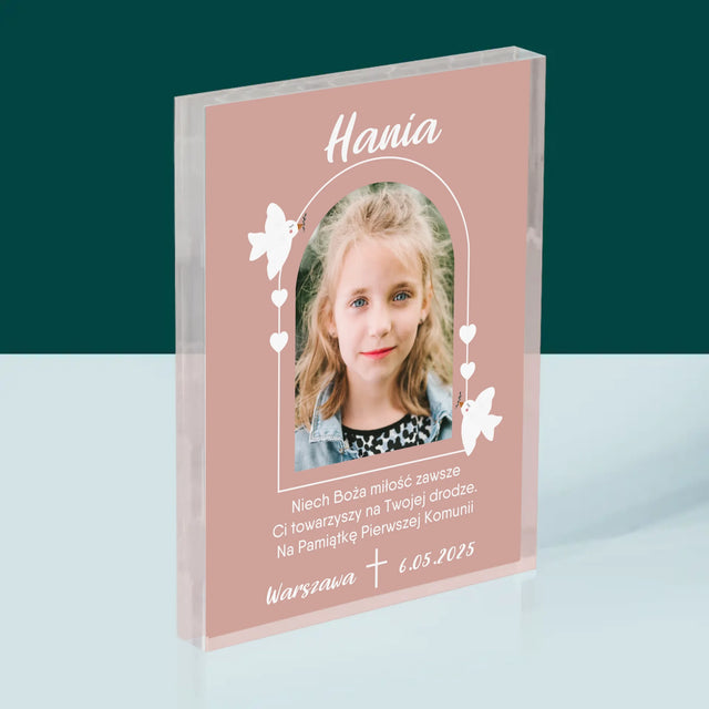 Zdjęcie i Podpis: Boża Miłość - Blok Akrylowy z Nadrukiem