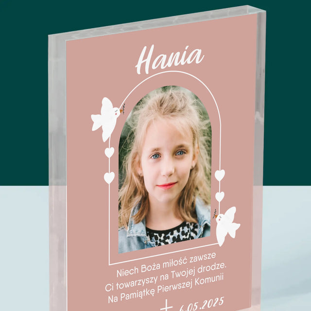 Zdjęcie i Podpis: Boża Miłość - Blok Akrylowy z Nadrukiem