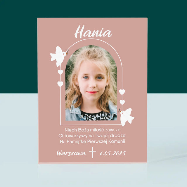 Zdjęcie i Podpis: Boża Miłość - Blok Akrylowy z Nadrukiem