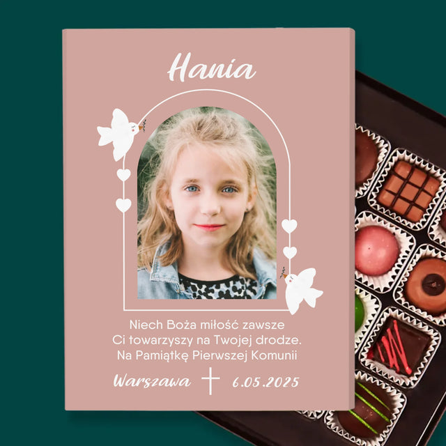 Zdjęcie i Podpis: Boża Miłość - Personalizowane Praliny