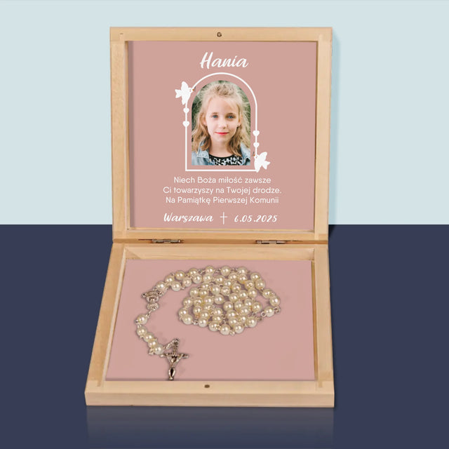 Zdjęcie i Podpis: Boża Miłość - Różaniec w Pudełku