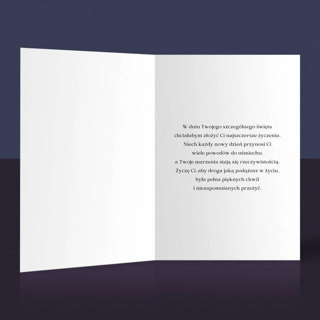 Imię i Podpis: Z okazji twoich 18 urodzin - Kartka z Życzeniami