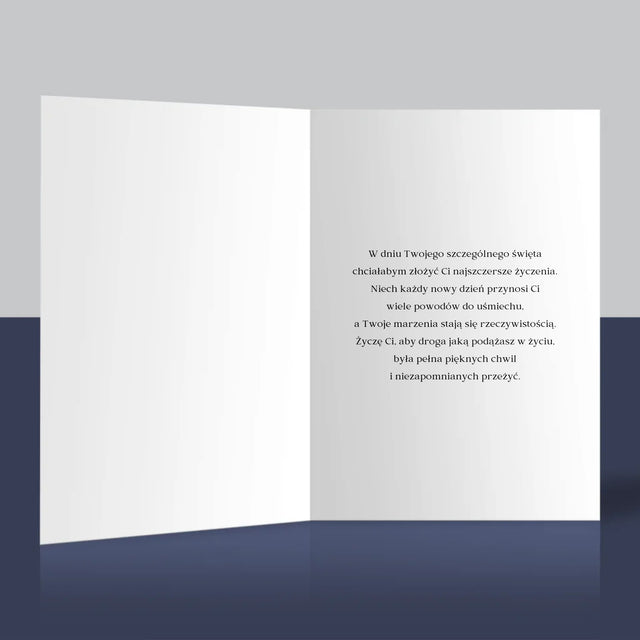 Imię i Podpis: Urodzinowa loteria jackpot - Kartka z Życzeniami